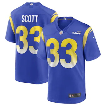 mens nike nick scott royal los angeles rams game jersey